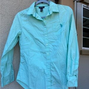 Polo Ralph Lauren Light Teal button-Up Shirt size small